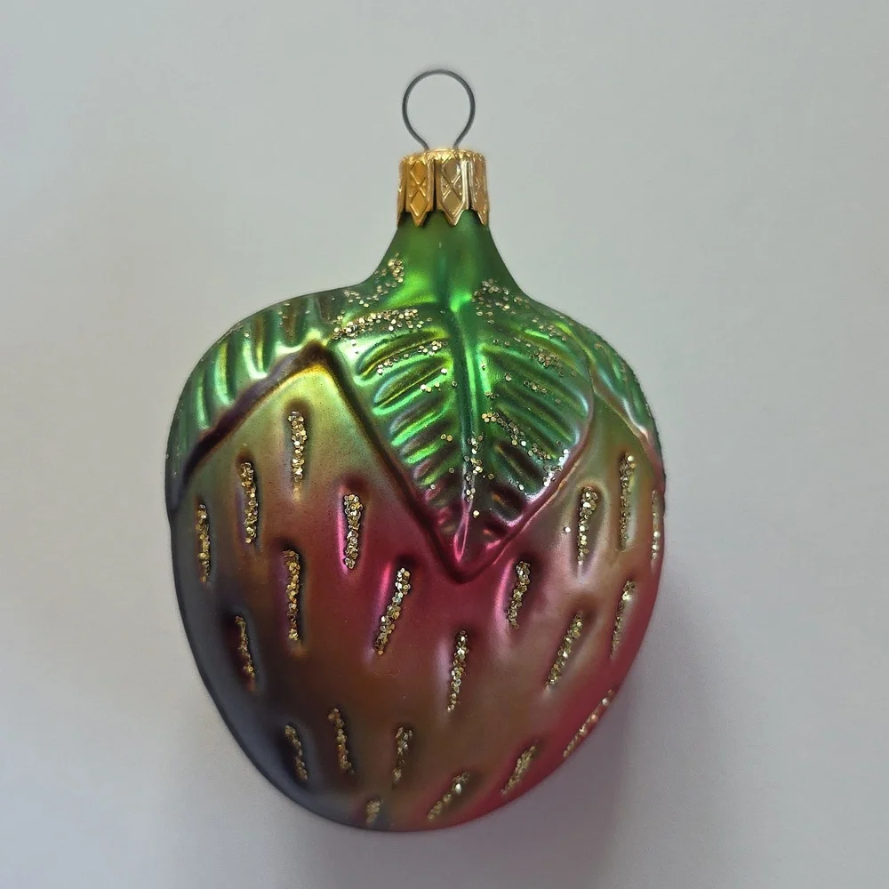 Vintage Christmas Ornaments - Festive Glass Ornament Set - Multicolor